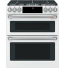 29-7/8 in. Gas 6-Burner Sealed Slide-in Range in Matte White