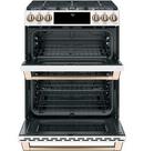 Cafe™ Matte White 29-7/8 in. Gas 6-Burner Sealed Slide-in Range 