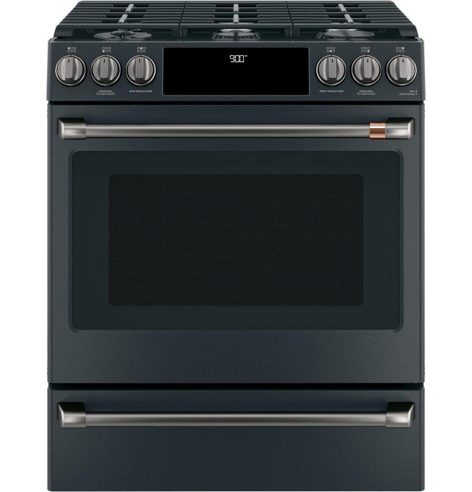 GE Caf&eacute; Brushed Black Knob and Handle 