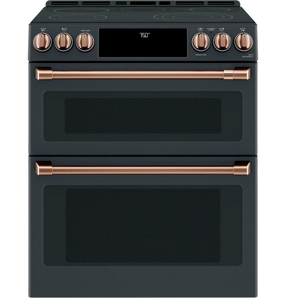 GE Caf&eacute; Brushed Copper Front Control Electric Knob and Handle 