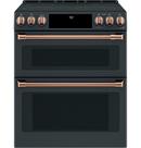 GE Caf&eacute; Brushed Copper Front Control Electric Knob and Handle 