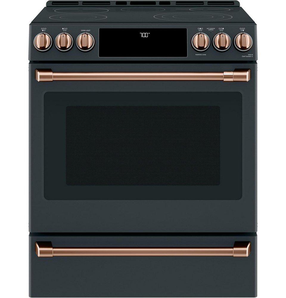 GE Caf&eacute; Brushed Copper Front Control Electric Knob and Handle 