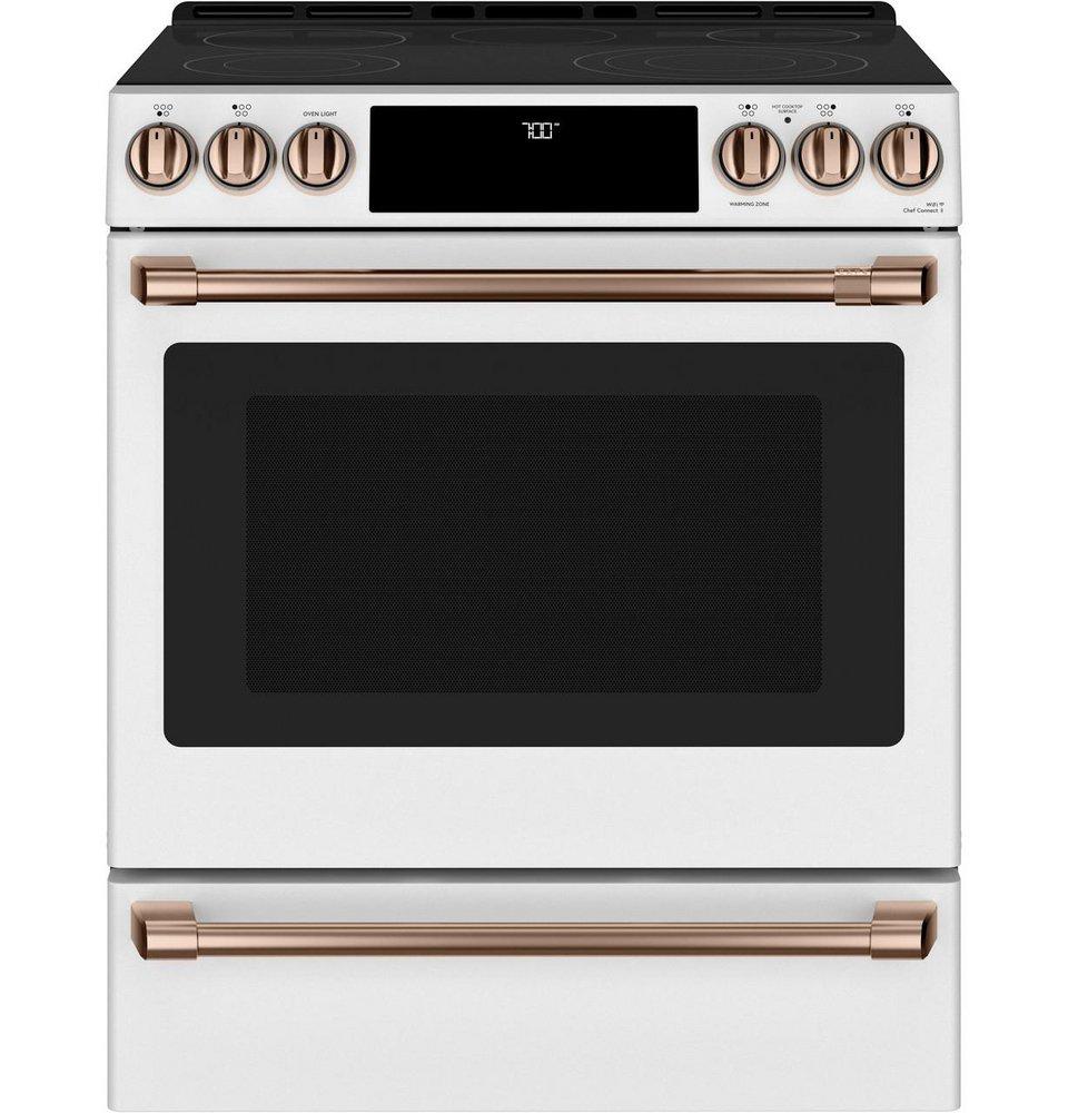 GE Caf&eacute; Brushed Copper Front Control Electric Knob and Handle 