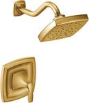 Single Handle Single Shower Faucet in Brushed Gold Trim Only