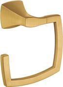 Rectangular Open Towel Ring in Brushed Gold