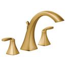 Two Handle Roman Tub Faucet in Brushed Gold (Trim Only)