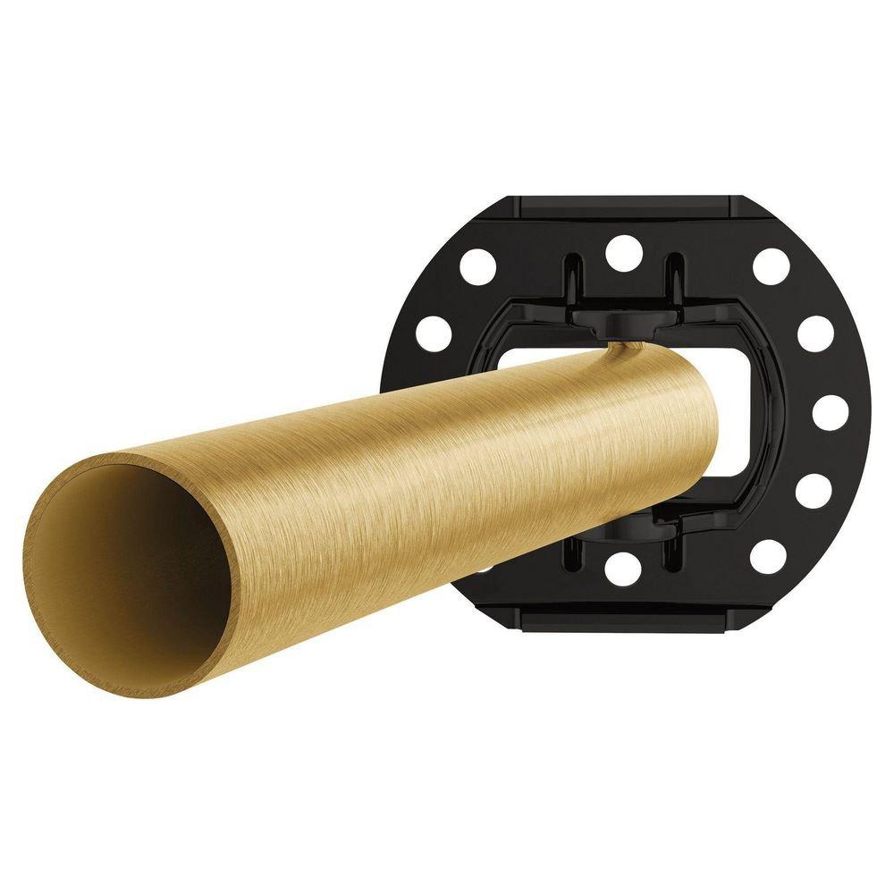 Moen Brushed Gold 72 in. Wall Mount Curved Shower Rod 