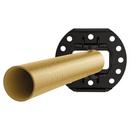 Moen Brushed Gold 72 in. Wall Mount Curved Shower Rod 