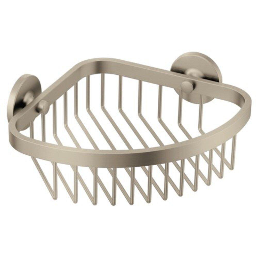 Moen Brushed Nickel 7-9/16 x 2-7/8 x 7-9/16 in. Stainless Steel Metal Shower Basket 