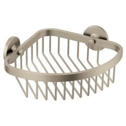 7-9/16 x 2-7/8 x 7-9/16 in. Stainless Steel Metal Shower Basket in Brushed Nickel