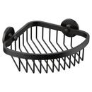 7-9/16 x 2-7/8 x 7-9/16 in. Stainless Steel Metal Shower Basket in Matte Black