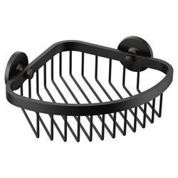 7-9/16 x 2-7/8 x 7-9/16 in. Stainless Steel Metal Shower Basket in Matte Black