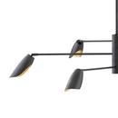 Fredrick Ramond Black 50 x 11 in. 6W 3-Tier 6-Light LED Chandelier 