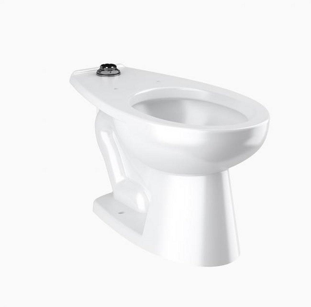 Sloan White 1.1/1.6 gpf Elongated Floor Mount Two Piece Toilet 
