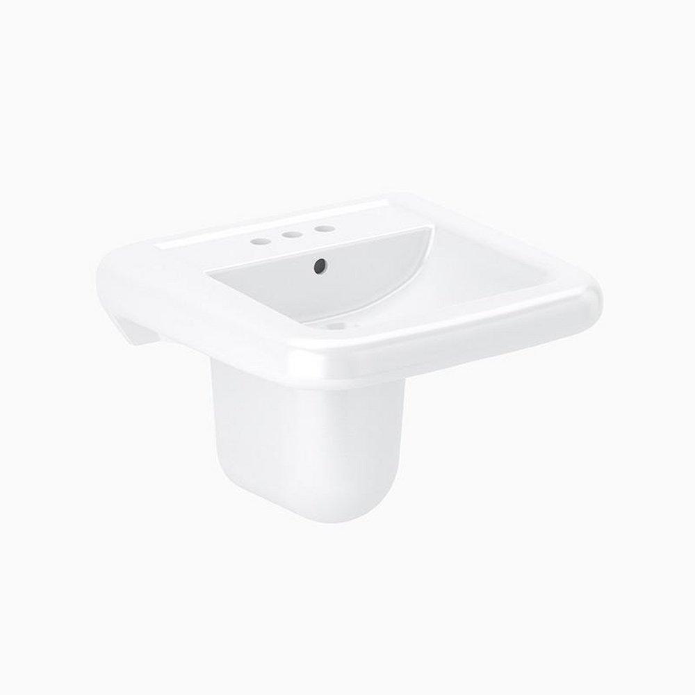 Sloan Valve White Wall Mount Bathroom Sink 