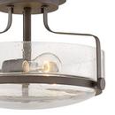 Hinkley Oil Rubbed Bronze 100W 3-Light Semi-Flush Mount Ceiling Fixture 