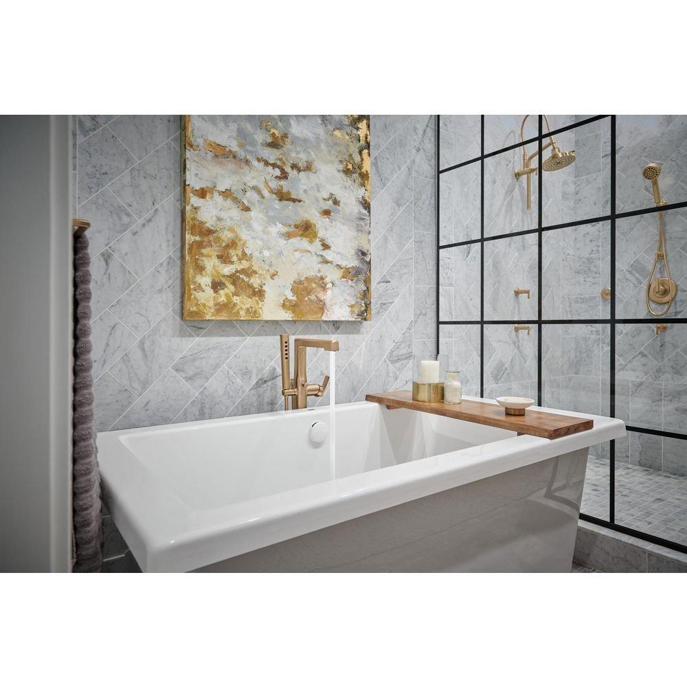 Brizo Luxe Gold Single Lever Handle Tub Filler Trim Only 