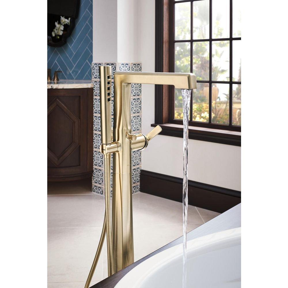 Brizo Luxe Gold Single Lever Handle Tub Filler Trim Only 
