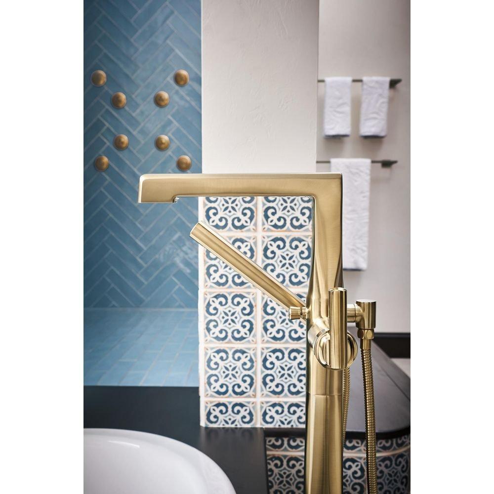 Brizo Luxe Gold Single Lever Handle Tub Filler Trim Only 