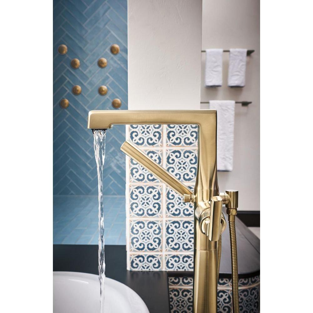 Brizo Luxe Gold Single Lever Handle Tub Filler Trim Only 