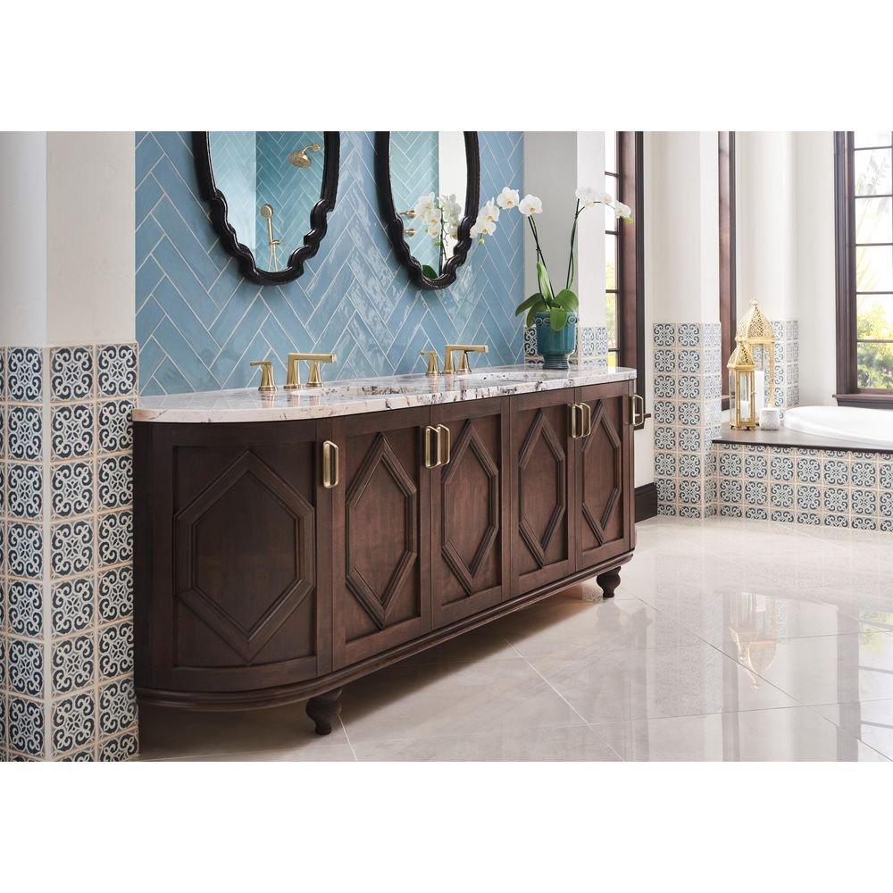 Brizo Luxe Gold Single Lever Handle Tub Filler Trim Only 