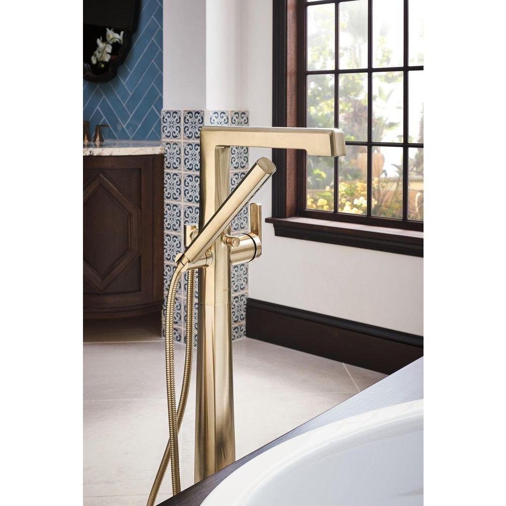 Brizo Luxe Gold Single Lever Handle Tub Filler Trim Only 