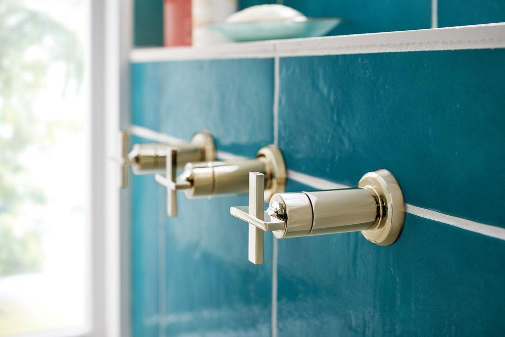 Brizo Polished Nickel Single Handle Bathtub & Shower Faucet (Trim Only) 