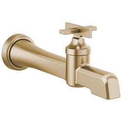 Single Handle Wall Mount Bathroom Sink Faucet in Brilliance&reg; Luxe Gold&reg;