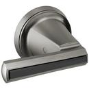 3-3/4 in. Zinc Handle Kit in Luxe Steel with Black Crystal