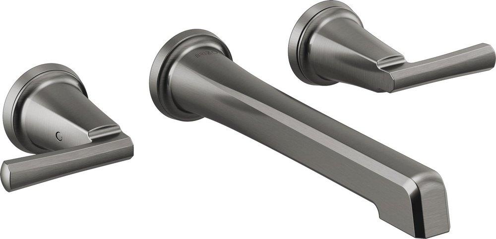 Brizo Luxe Steel Widespread Bathroom Sink Faucet (Handles Sold Separately) 