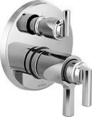Two Handle Wall Mount Tub Filler in Luxe Nickel