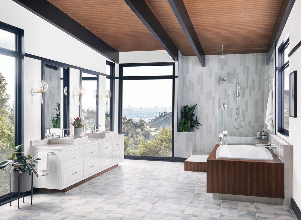 Brizo Chrome Two Handle Bathtub & Shower Faucet (Trim Only) 