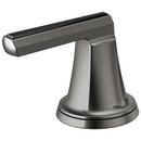 3-3/4 in. Brass Handle Kit in Luxe Steel with Black Crystal