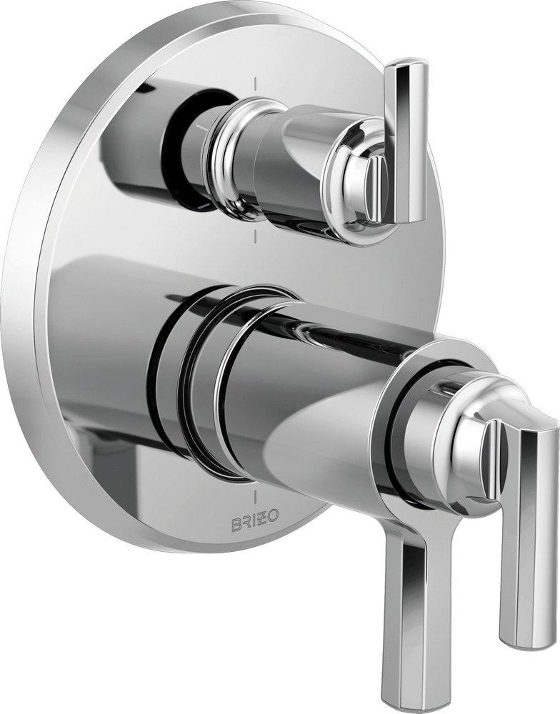 Brizo Chrome Three Handle Bathtub & Shower Faucet (Trim Only) 