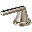 3-3/4 in. Zinc Handle Kit in Luxe Nickel with Black Crystal