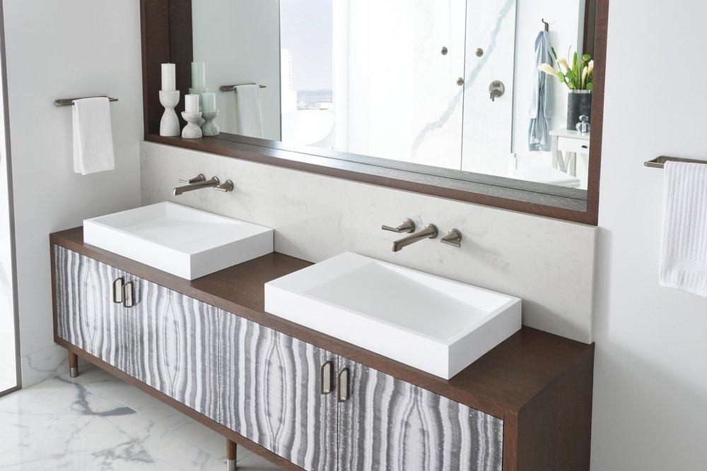 Brizo Luxe Steel BRIZO LEVOIR: HYDRACHOICE MAX ROUND TRIM 