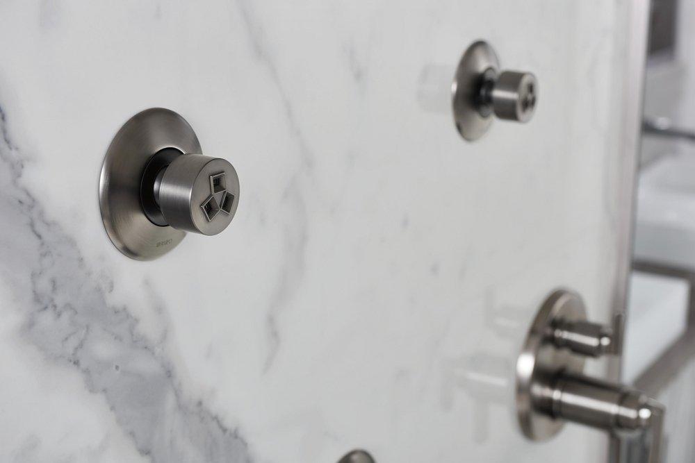 Brizo Luxe Steel BRIZO LEVOIR: HYDRACHOICE MAX ROUND TRIM 