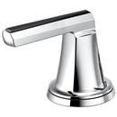 3-3/4 in. Brass Handle Kit in Polished Chrome with Black Crystal