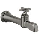 Single Handle Wall Mount Bathroom Sink Faucet in Luxe Steel