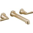 Two Handle Wall Mount Bathroom Sink Faucet in Luxe Gold (Handles Sold Separately)