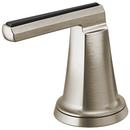 3-3/4 in. Zinc Handle Kit in Luxe Nickel with Black Crystal
