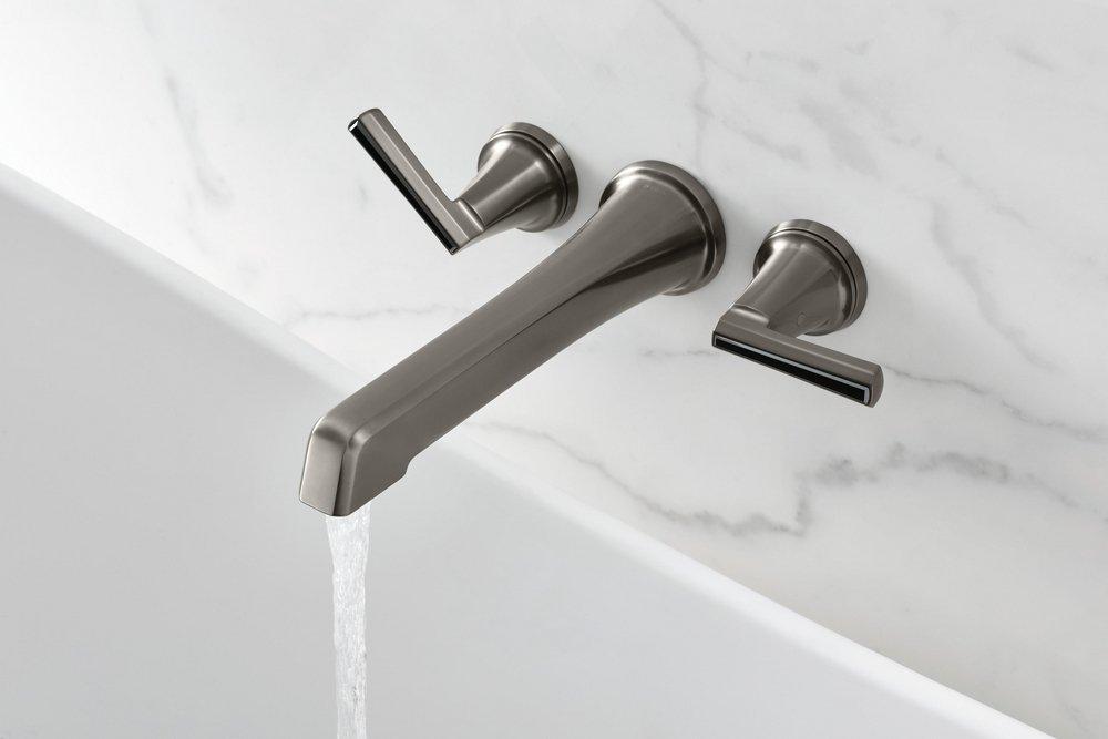 Brizo Polished Nickel Single Lever Handle Tub Filler Trim Only 