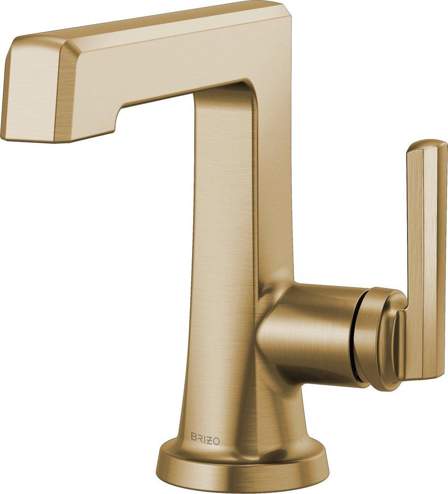 Brizo Luxe Gold Single Handle Monoblock Bathroom Sink Faucet Lever Handle 