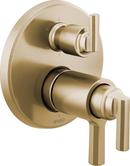 Brizo Luxe Gold Three Handle Bathtub & Shower Faucet (Trim Only) 