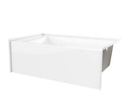 60 in. x 36 in. Soaker Alcove Bathtub with Left Drain in White