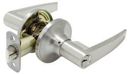 Grade 3 Residential Leverset Storeroom Lock in satin Nickel