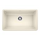 30 x 18 in. No Hole Composite Single Bowl Undermount Kitchen Sink in Biscuit