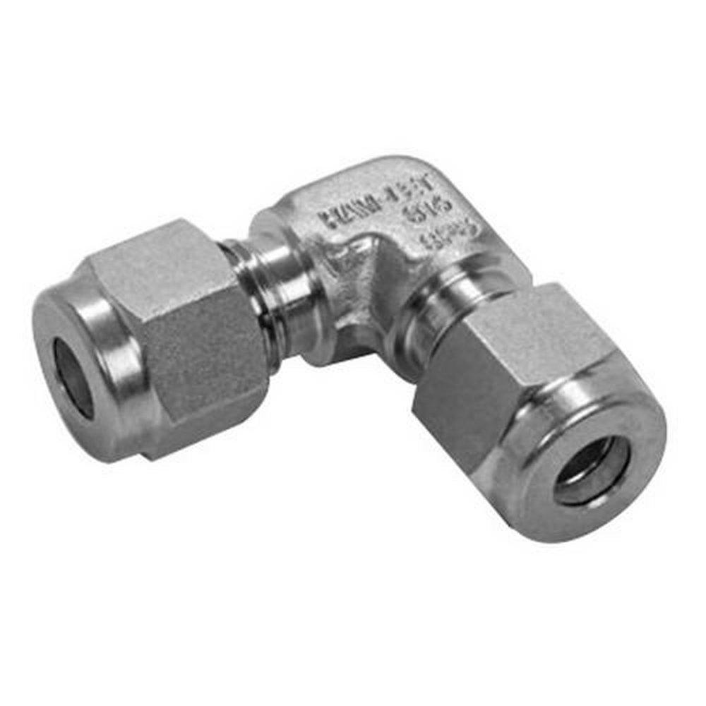 DK-LOK&reg; 1/2 X 1/4 OD SS COMP 90 ELL 