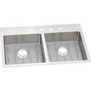 Elkay Polished Satin 33 x 22 in. Stainless Steel Double Bowl Dual Mount Kitchen Sink in Polished Satin 
