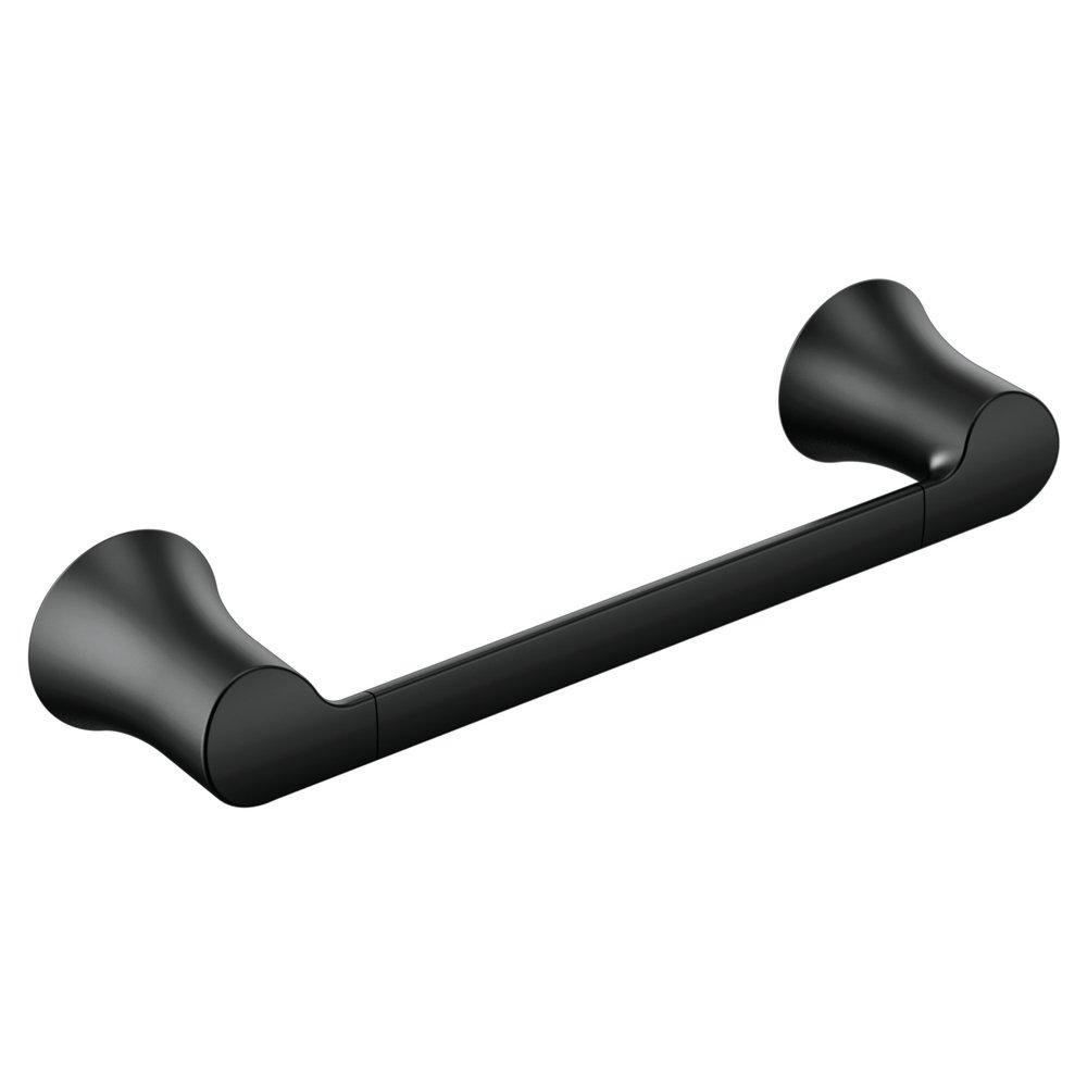Moen Matte Black 9 in. Towel Bar 